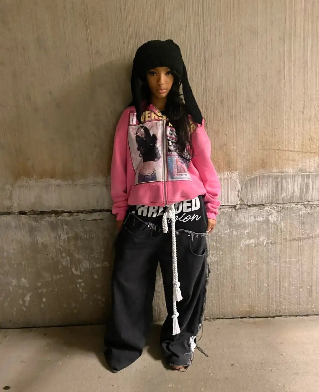 Retro Y2K Street Hoodie – Unisex K-Pop Style