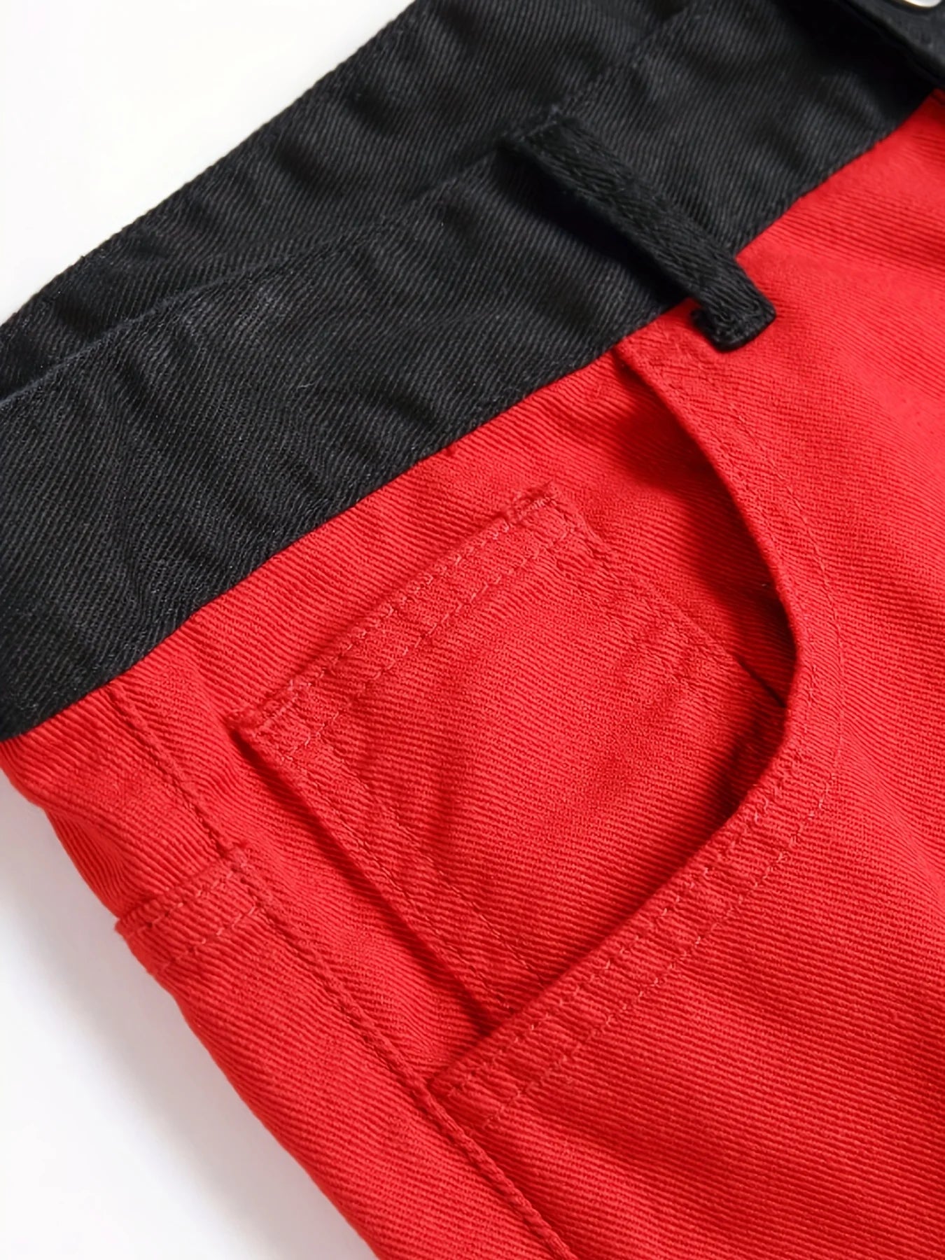 Two-Tone Street Slim Jeans