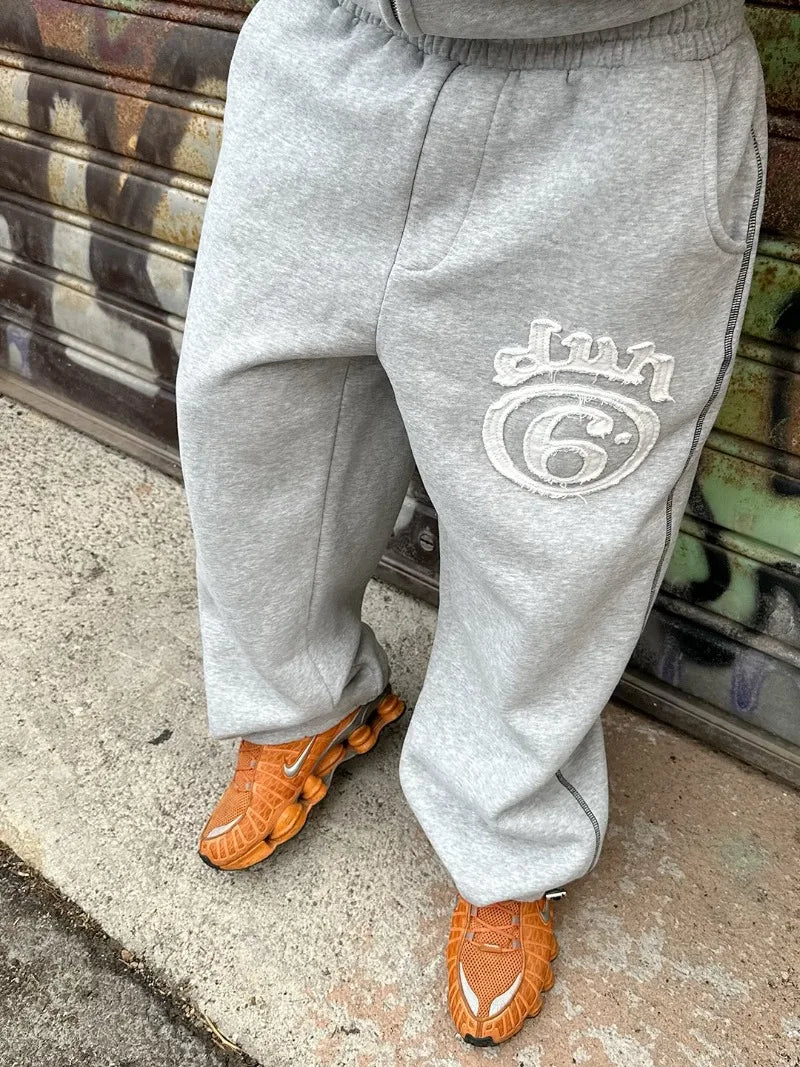 Y2K Gothic Embroidered Zip Hoodie – Harajuku Streetwear