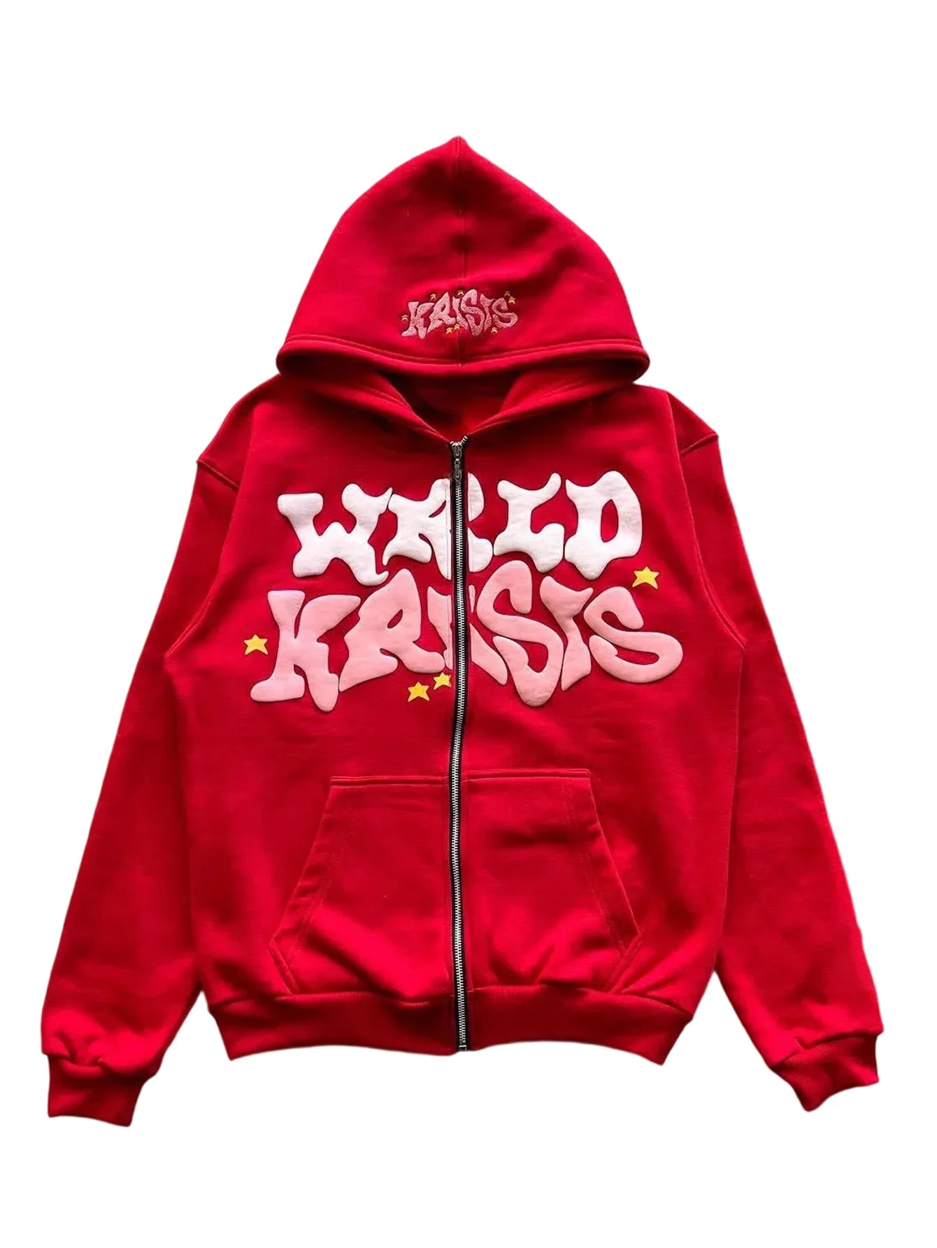 Oversized Puff Print Graphic Hoodie