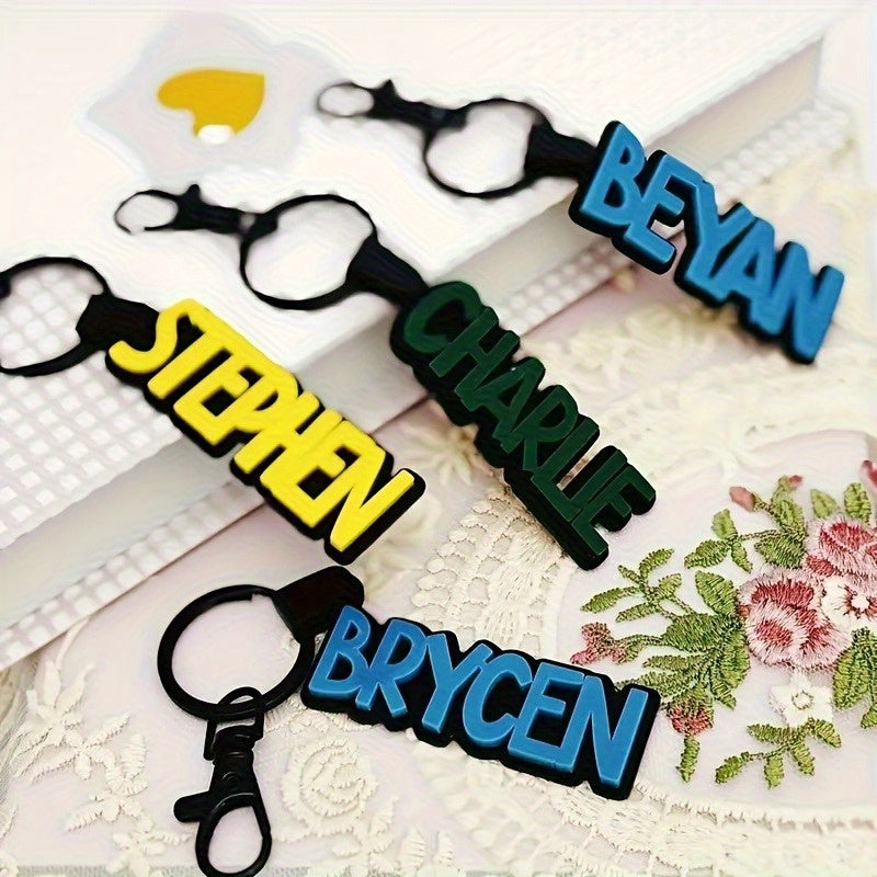 Custom Acrylic Name Keychain – Personalized Gift with Charm